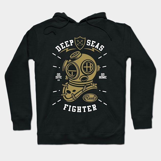 Diving Series: Deep Seas Fighter Hoodie by Jarecrow 